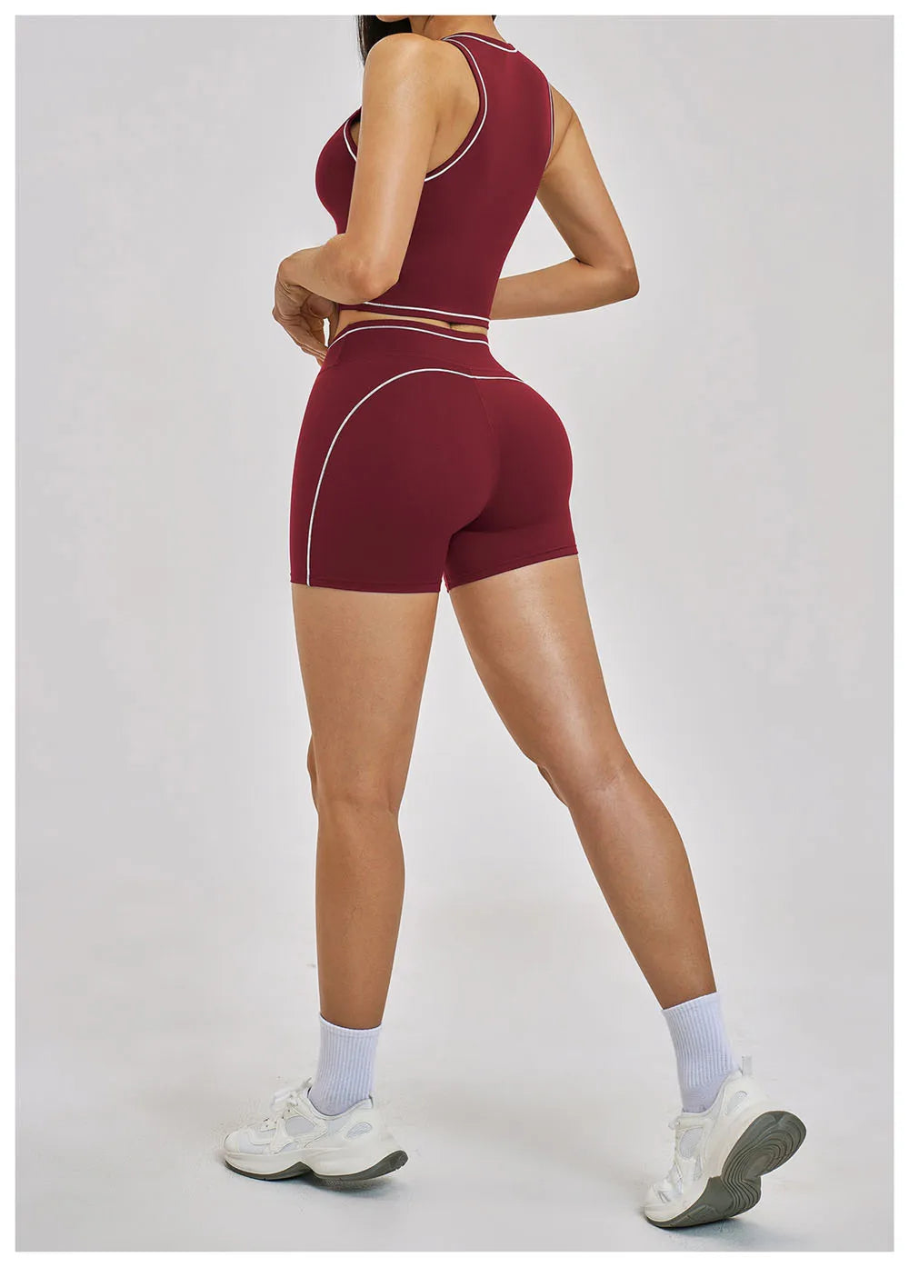 280g Spandex Nylon Four Way Stretch Sports Crop Yoga Tank Tops Build in Bra | Custom Activewear