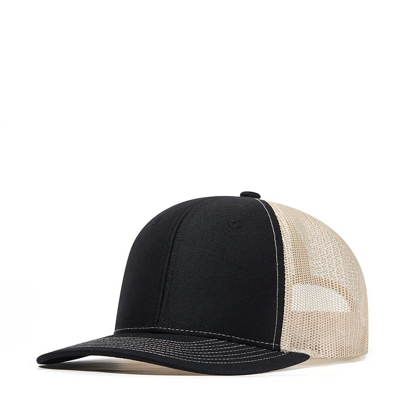 Bulk Cotton Mesh Customized Embroidery Patch Trucker Hats for Custom Gym Apparel