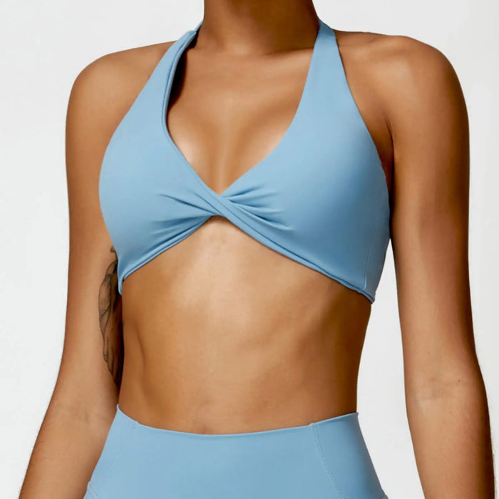 Nylon Spandex Blend Seamless Knit Workout Set