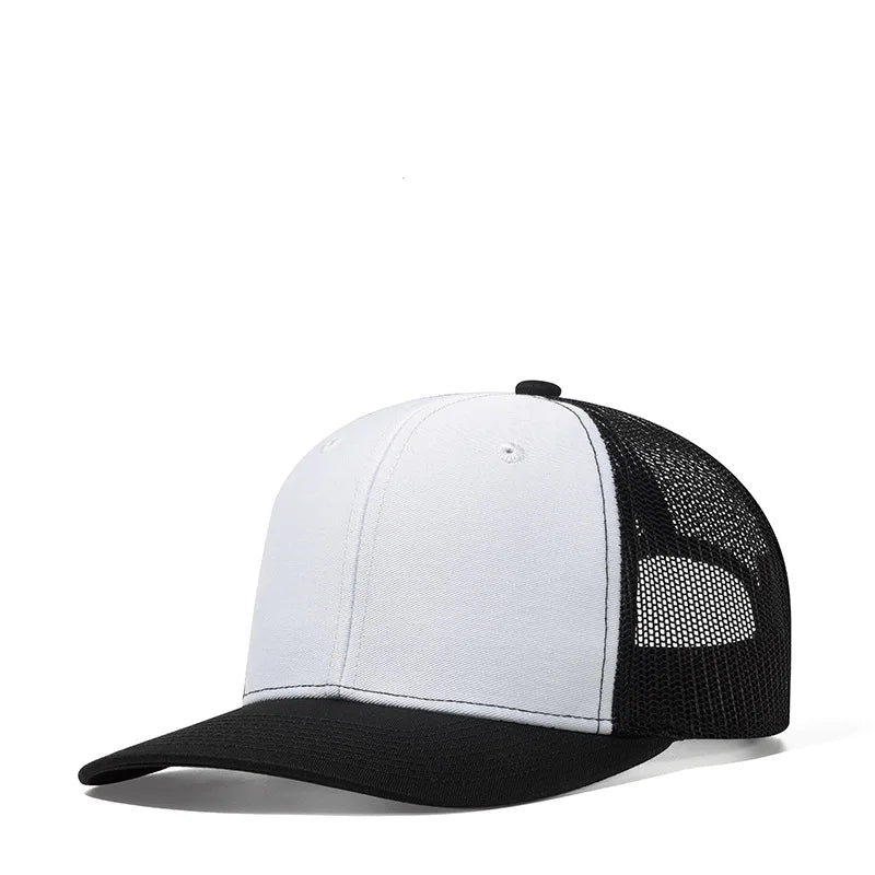 Bulk Cotton Mesh Customized Embroidery Patch Trucker Hats for Custom Gym Apparel