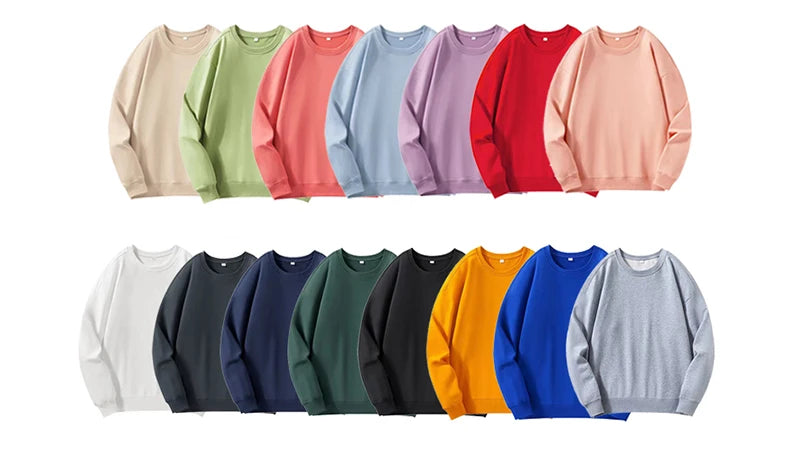 300g Knitted Cotton Polyester Puff Printing O-Neck Pullover | Men Custom Touch Hoodie