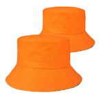 100% Cotton Canvas Embroidered Logo Fisherman Cap | Wholesale Adults Bucket Hats