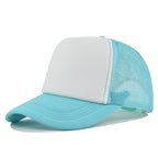 Custom Curved Brim 5 Panel Foam Trucker Cap | 100% Polyester Breathable Unisex Hat | Bulk OEM Wholesale