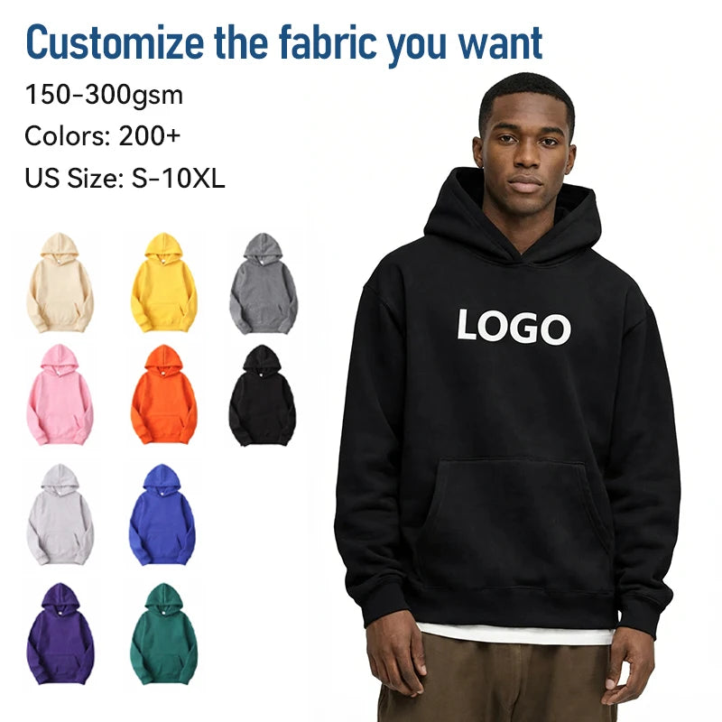 Cotton Knit Heavyweight Pullover Hoodie