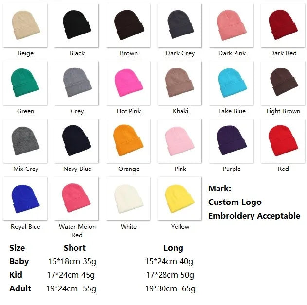 100% Acrylic Jacquard Fabric Custom Logo Striped Winter Ski Traveling Beanie Hats