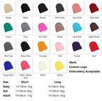 100% Acrylic Jacquard Fabric Custom Logo Striped Winter Ski Traveling Beanie Hats
