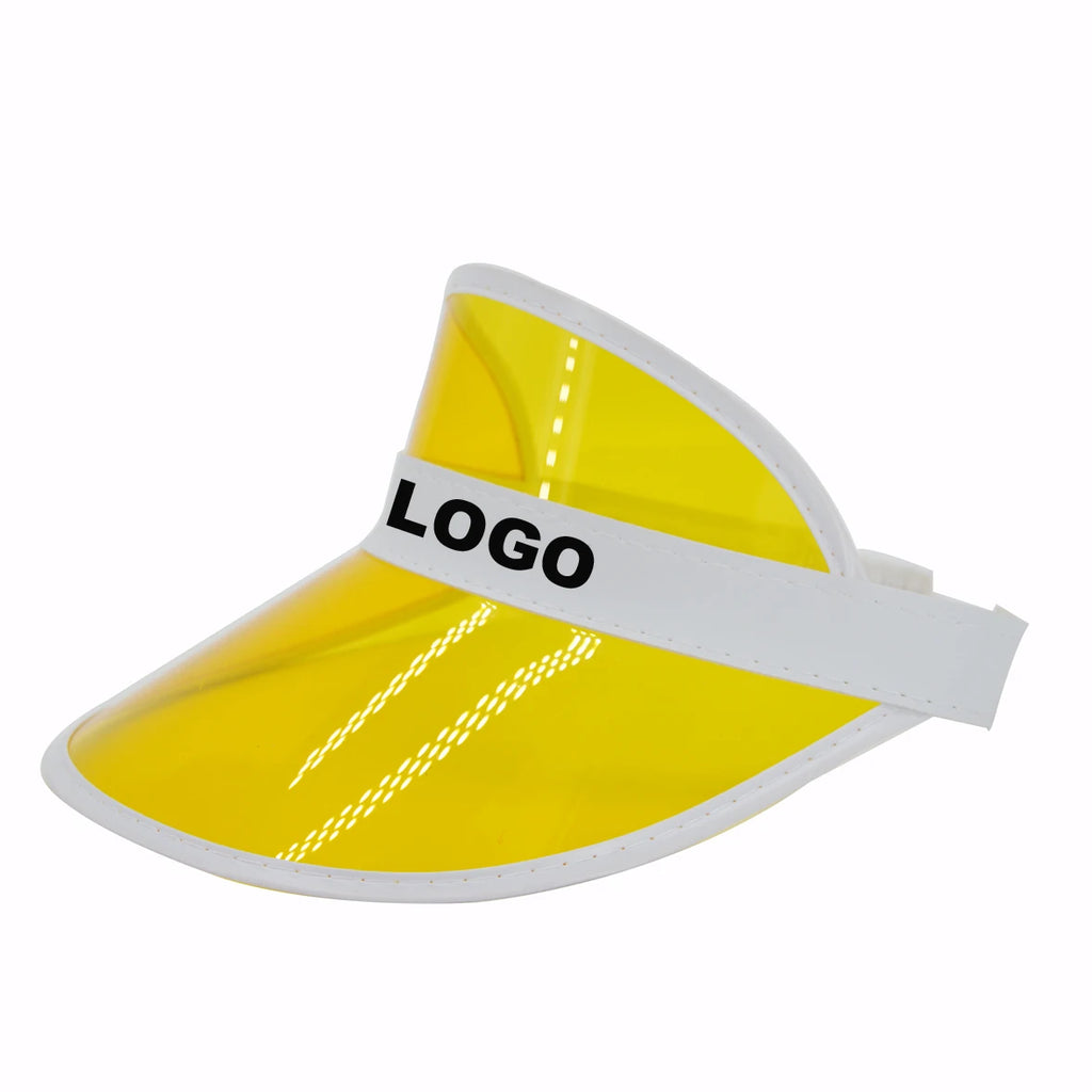 0.6mm-1.0mm PVC Silk Screen Printing Sport Visor | Promotional Plastic Protection Events Hat