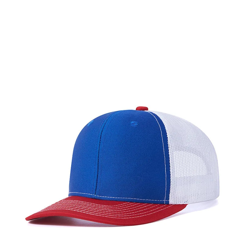 Bulk Cotton Mesh Customized Embroidery Patch Trucker Hats for Custom Gym Apparel