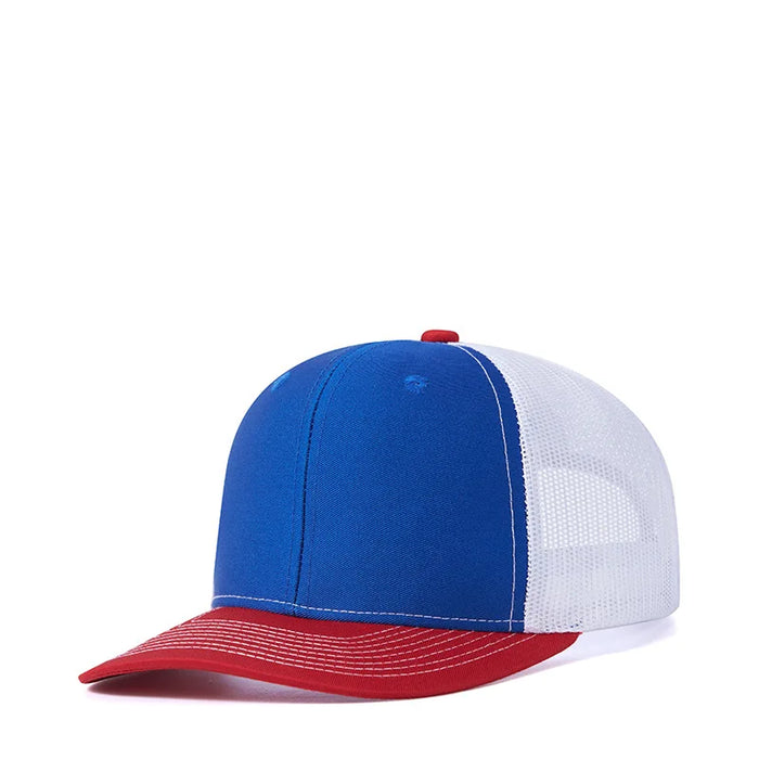 Bulk Cotton Mesh Customized Embroidery Patch Trucker Hats for Custom Gym Apparel