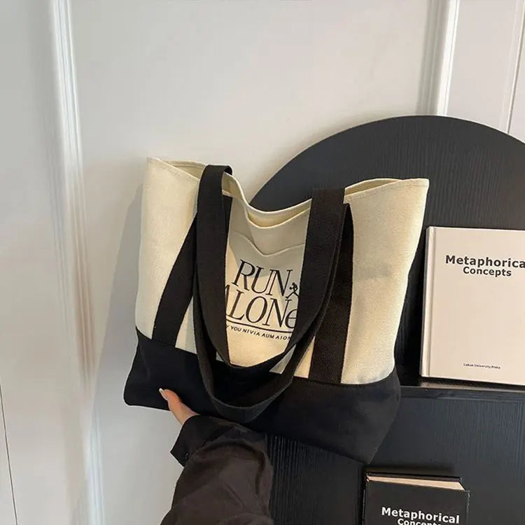 Heavyweight Cotton Canvas Reinforced Stitching Tote Bag