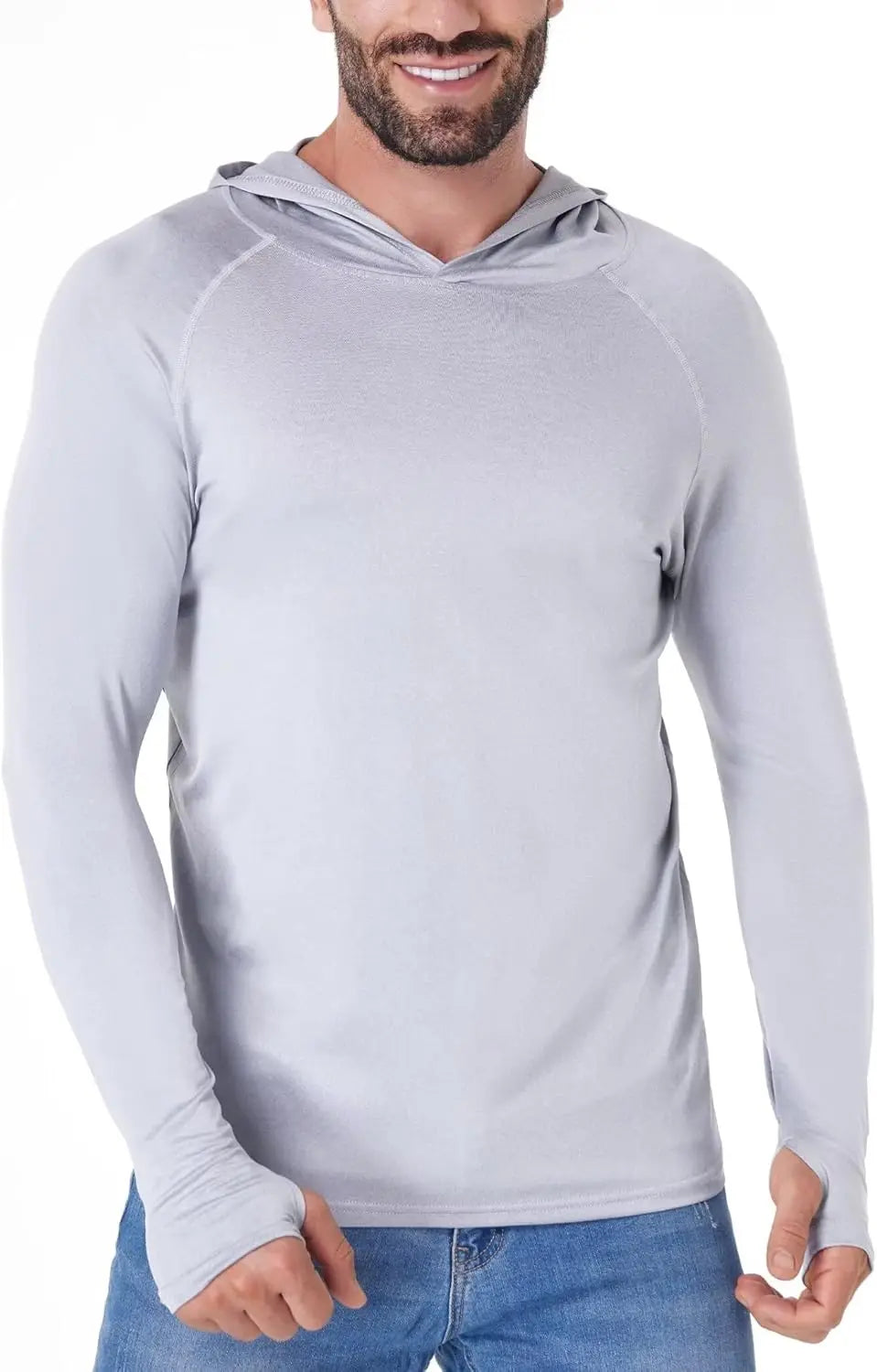 Polyester Spandex Interlock Knit Performance Hooded Shirt