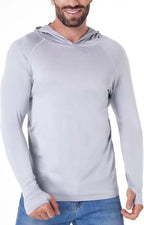 Polyester Spandex Interlock Knit Performance Hooded Shirt