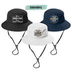 Custom Waterproof Polyester Nylon Bucket Hat Camp Hiking Tactical Mesh Boonie Cap