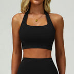 Nylon-Spandex Interlock Flatlock-Stitched 4-Piece Sports Gym Set