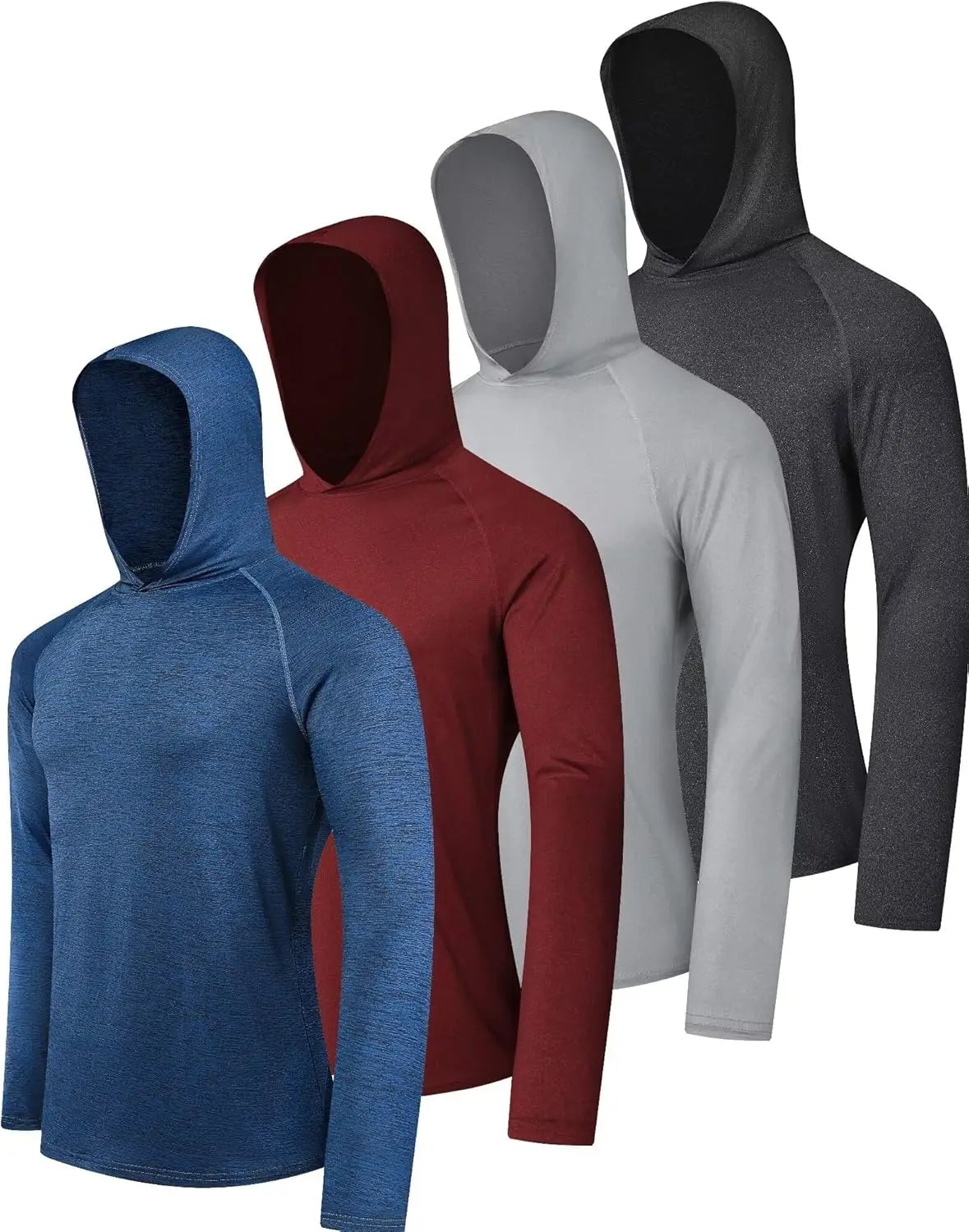 Polyester Spandex Interlock Knit Performance Hooded Shirt