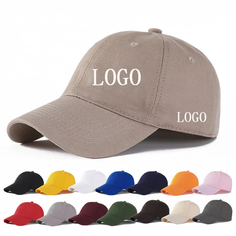 Wholesale Customized Cotton Soft Custom 6-Panel Sporty Unisex Baseball Cap