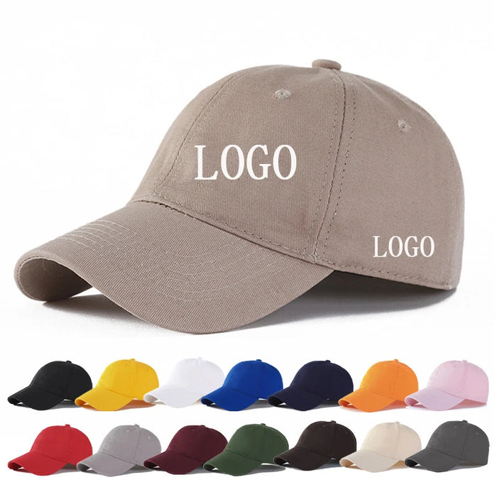 Wholesale Customized Cotton Soft Custom 6-Panel Sporty Unisex Baseball Cap