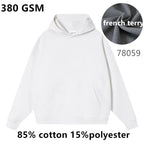 French Terry Drop Shoulder Men Hoodies | High Volume Custom Sourcing Blanks