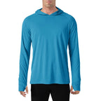 145g Knitted 100% Polyester Long Sleeve Fishing Shirt Men Rash Guard