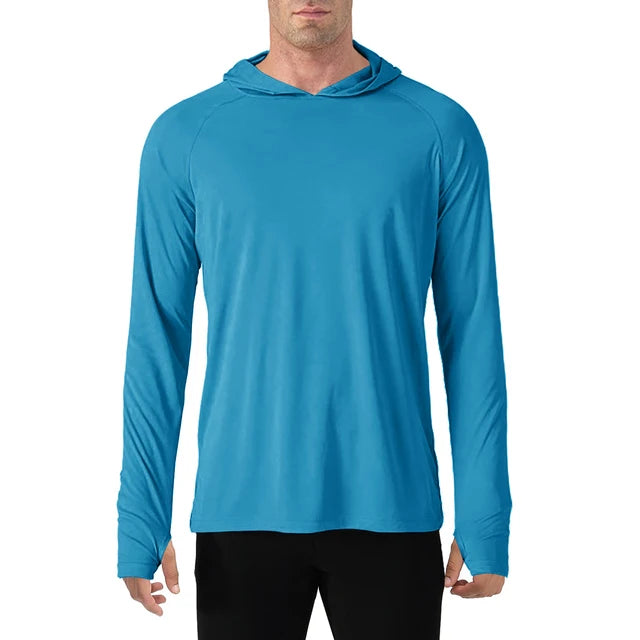 145g Knitted 100% Polyester Long Sleeve Fishing Shirt Men Rash Guard