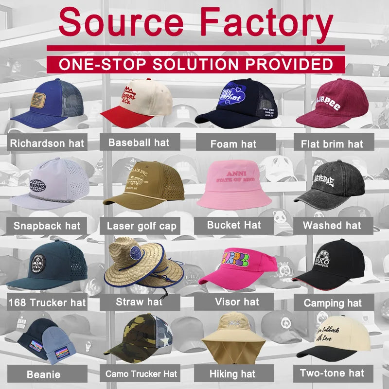 100% Cotton Canvas Embroidered Logo Fisherman Cap | Wholesale Adults Bucket Hats
