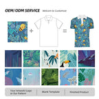 Custom Polo Shirt 100% Polyester Quick Dry Printed Polo Shirt