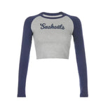 240g Cotton Spandex Silk Screen Print Slim Fit Sport Crop Top T Shirt Wholesale