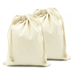 Recycled Cotton Woven Drawstring Pouch