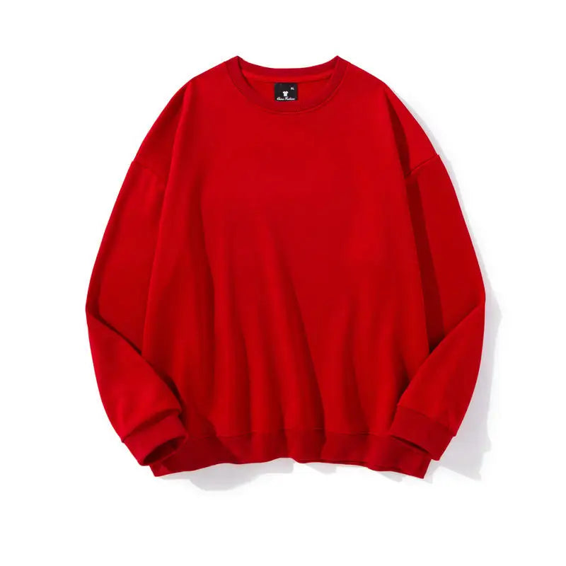 240g 100% Polyester Heat Transfer Logo Sweatshirts Regular Fit Crewneck Pullover