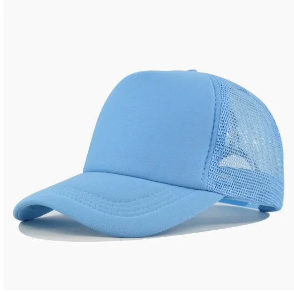 Custom Curved Brim 5 Panel Foam Trucker Cap | 100% Polyester Breathable Unisex Hat | Bulk OEM Wholesale