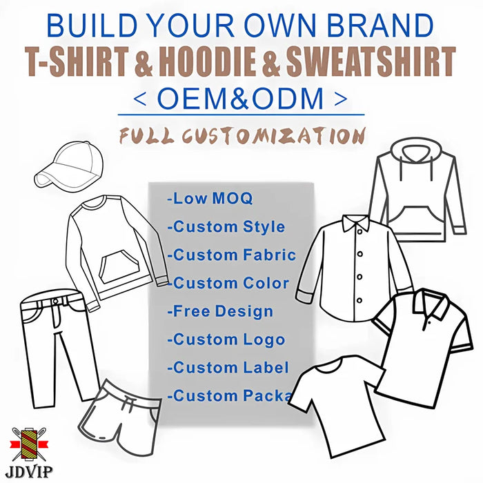350g 100% Cotton 3D Embossed Sweatshirt | Custom Streetwear Logo Embroidered Crewneck