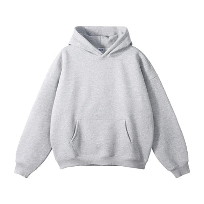 Polyester Cotton Fleece Loopback Pullover Hoodie