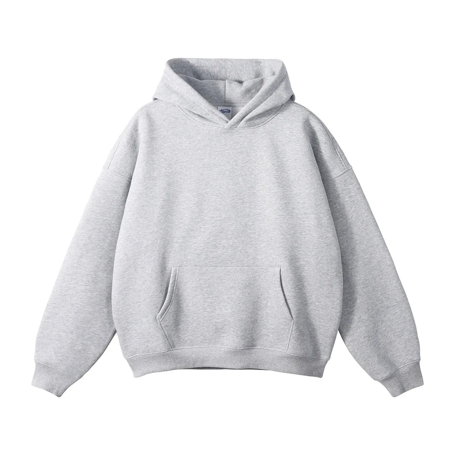 Polyester Cotton Fleece Loopback Pullover Hoodie