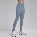 Custom logo Fitness Sports Yoga Jacket High Waist Leggings 2 Pcs Nylon Spandex Interlock Slim Fit Yoga Jacket