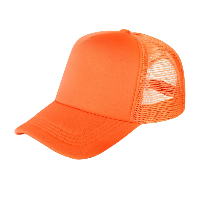 100 Polyester Oxford Five Panel Sublimation Blank Foam Trucker Hat | Wholesale Plain Mesh Caps