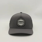 Wholesale Custom Structured Waterproof Laser Cut Hole Perforated Curved Brim 5 Panel Sport Baseball Hat for Outdoor Cycling