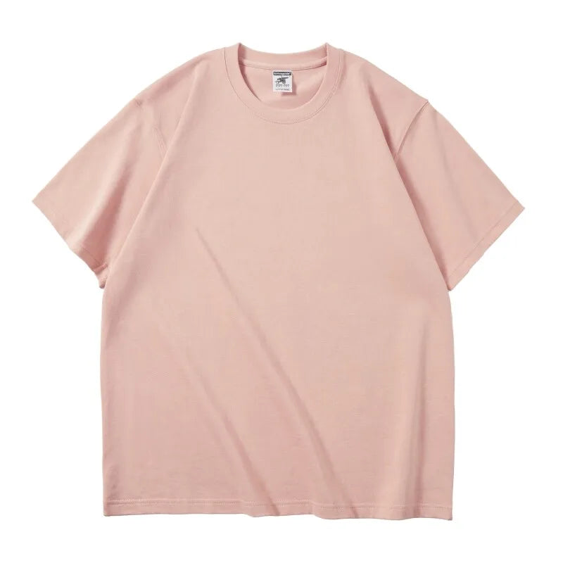 350gsm Sense Heavy Cotton Embossed T Shirts with Custom Embossing Logo for Men