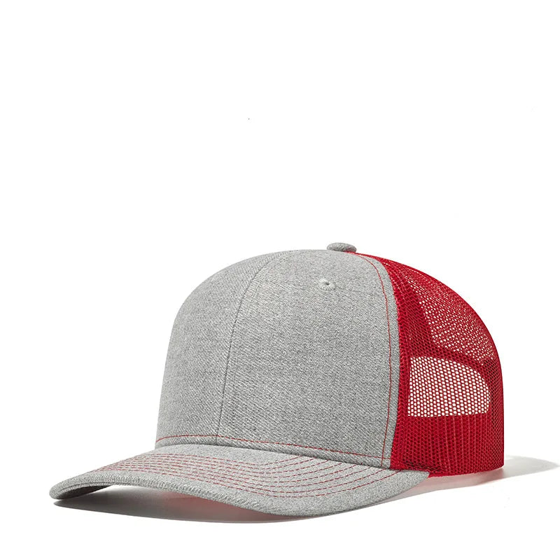 Bulk Cotton Mesh Customized Embroidery Patch Trucker Hats for Custom Gym Apparel