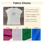 Custom Woman Slim Fit Crew Neck T-Shirt Screen Print Knitted Cotton