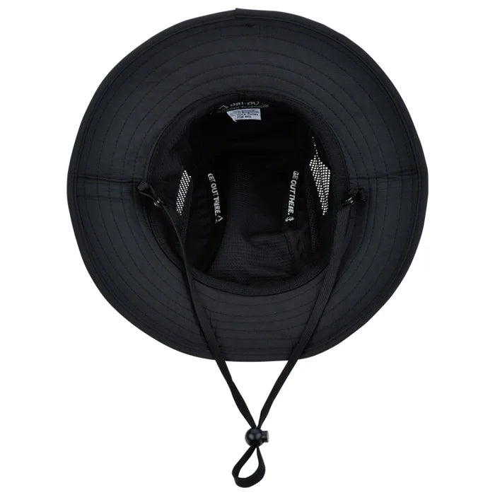 Custom Waterproof Polyester Nylon Bucket Hat Camp Hiking Tactical Mesh Boonie Cap