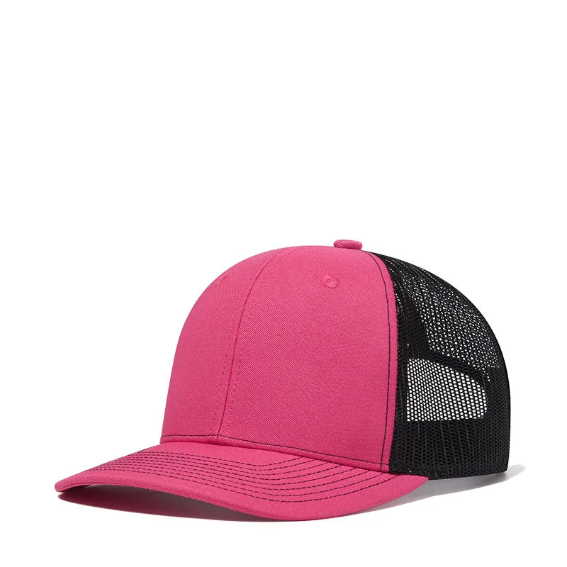 Bulk Cotton Mesh Customized Embroidery Patch Trucker Hats for Custom Gym Apparel