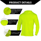 100% Polyester Fluorescent Reflective Safety Hoodie with Utility Pockets