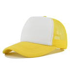 Custom Curved Brim 5 Panel Foam Trucker Cap | 100% Polyester Breathable Unisex Hat | Bulk OEM Wholesale