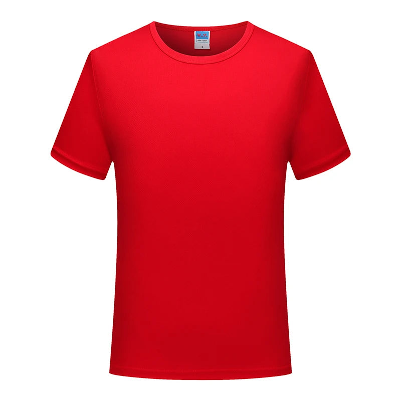 Polyester Quick-Dry Plain-Dyed Running T-Shirt