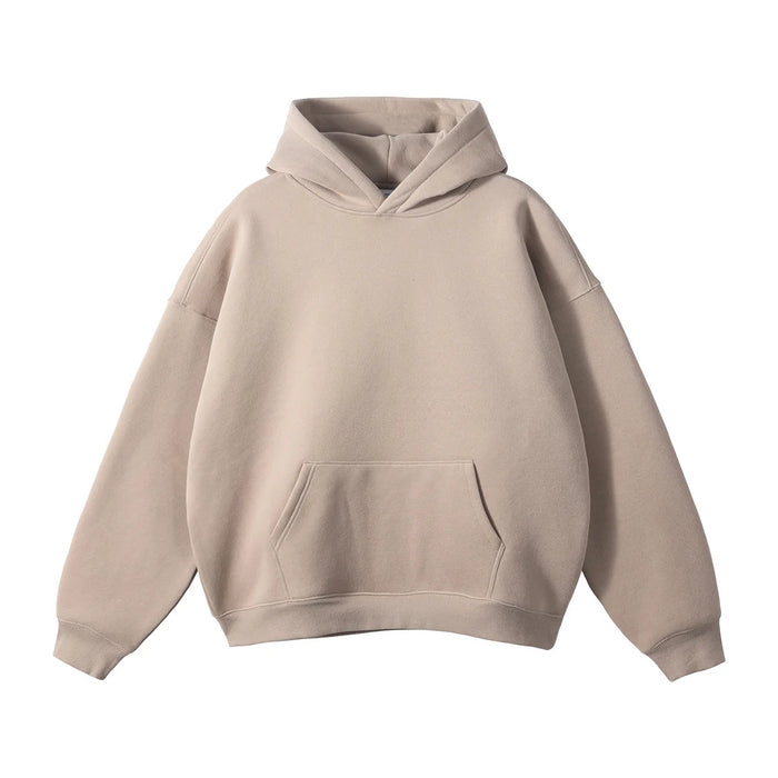 350gsm Polyester Cotton Screen Printing Drop Shoulder Pullover | Wholesale Custom Hoodies