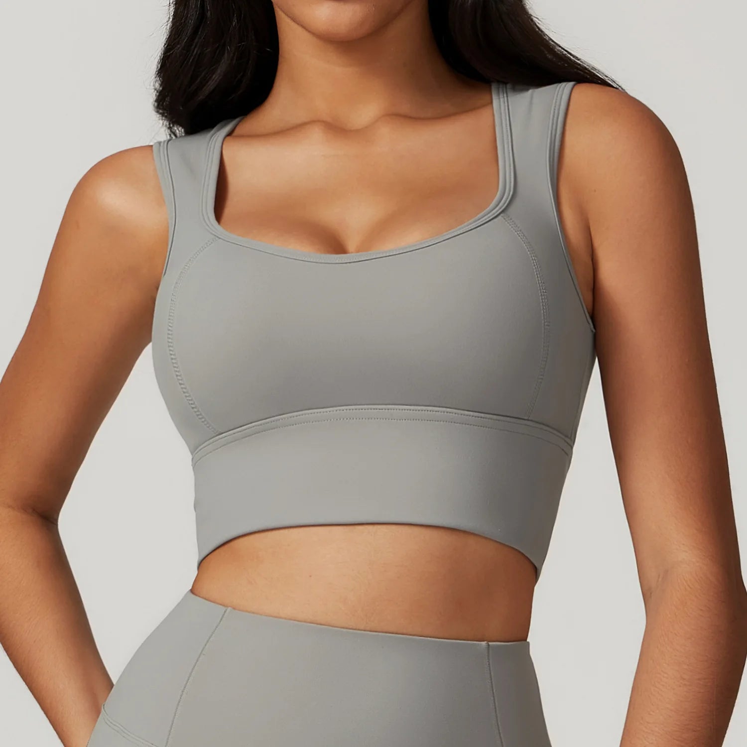 Nylon Spandex Interlock Knit Four-Way Stretch 5-Piece Fitness Workout Set