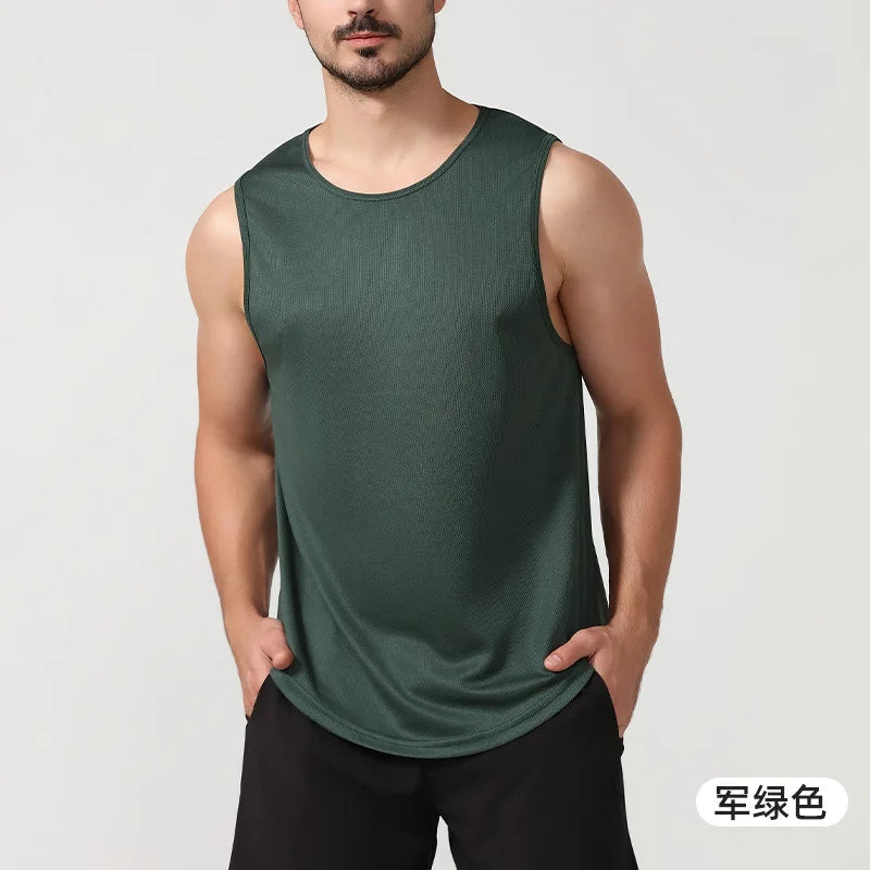 Custom Quick Sleeveless Training Top | Men's 100 Polyester Dry Workout Tank