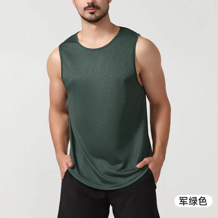 Custom Quick Sleeveless Training Top | Men's 100 Polyester Dry Workout Tank