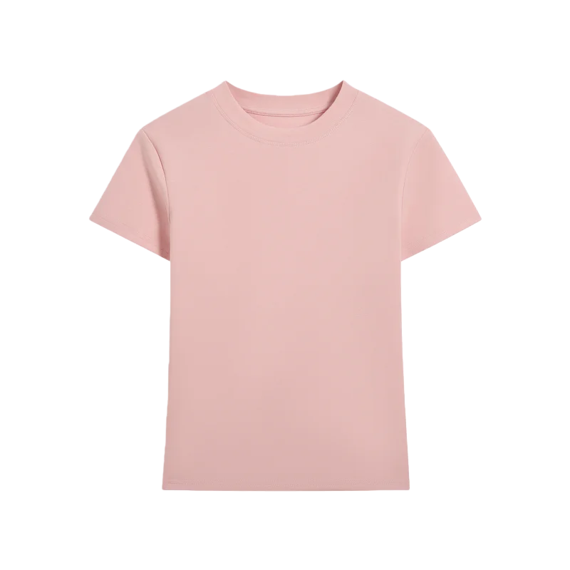 220GSM Cotton 3D Embossed Slim Fit Women Summer T Shirt | Wholesale High Logo Custom T