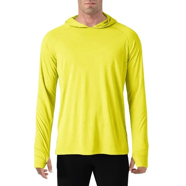 145g Knitted 100% Polyester Long Sleeve Fishing Shirt Men Rash Guard